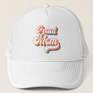 Proud Mum of LGBTQ Gay Pride Mum Supportive Trucker Hat