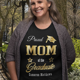 Proud Mum of the Graduate Name Graduation Tri-Blend Shirt