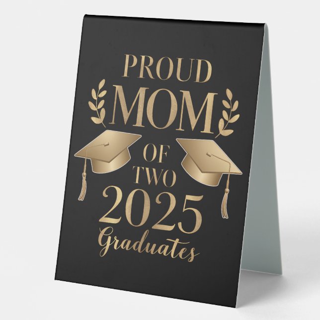 Proud Mum of Two 2025 Graduates Graduate Twins (Front)