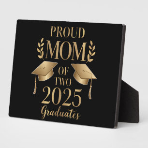 Proud Mum of Two 2025 Graduates Graduate Twins Plaque