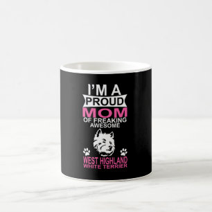 Proud Mum of West Highland White Terrier Dog Coffee Mug