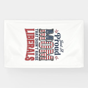 Proud Mum Patriotic Vintage Political Shirt Design Banner