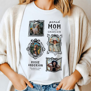 Proud Mum Photo Collage Graduate T-Shirt