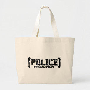 Proud Mum - POLICE Tattered Large Tote Bag