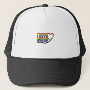 Proud Mum Rainbow Heart Vintage Engraving Design_1 Trucker Hat