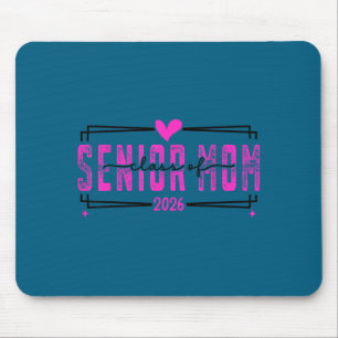 Proud mum senior class of 2026 pink bow mouse mat