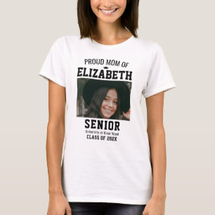 Proud Mum Senior Year Graduate Parent Custom T-Shirt
