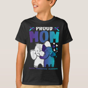Proud Mum Suicide Prevention Awareness Warrior Mam T-Shirt