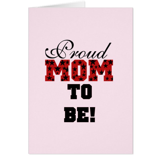 Proud Mum to Be Tshirts and Gifts (Front)