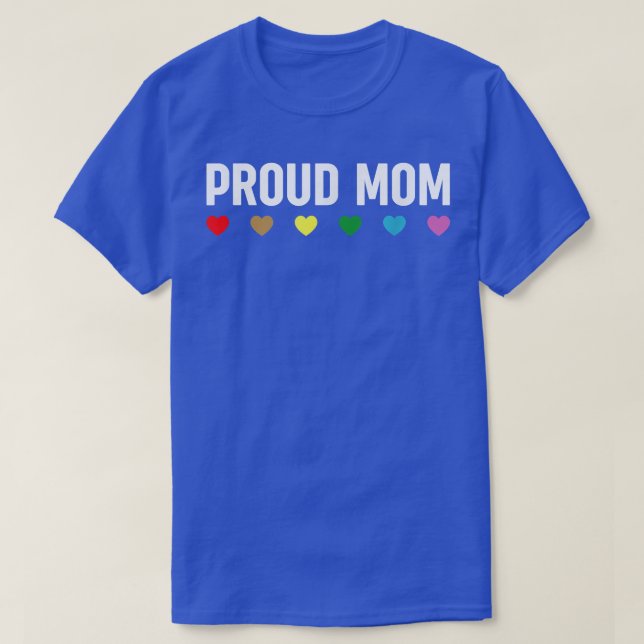 Proud Mum Transgender Pride Parade LGBTQ  T-Shirt (Design Front)