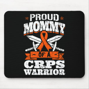 Proud Mummy Of A CRPS Warrior RSD Awareness Ribbon Mouse Mat