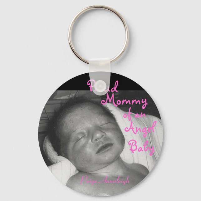 Proud Mummy of an Angel Baby Key Ring (Front)