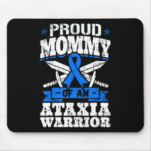 Proud Mummy Of An Ataxia Warrior Awareness Ribbon Mouse Mat