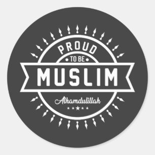 Proud Muslim Classic Round Sticker