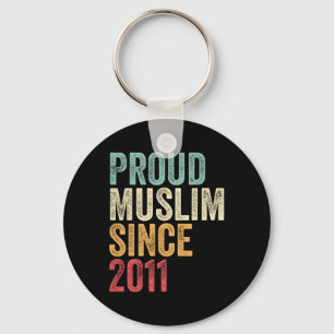 Proud Muslim Since 2011 Embracing Islamic Faith Ne Key Ring