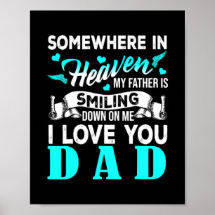 Proud My Dad In Heaven Happy Father's Day Proud Poster