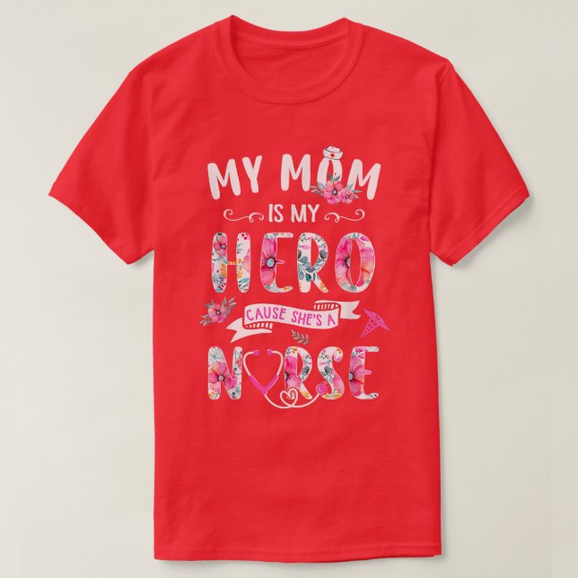 Proud My Mummy Is Nurse Mothers Day  From Daughter T-Shirt (Design Front)