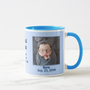 Proud NANA Blue New Baby Boy 2 Photo Mug