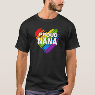 Proud Nana Lgbt Rainbow Gay Pride Mother's Day T-Shirt