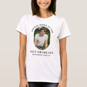 Proud Nana of 2025 Graduate Photo T-Shirt