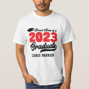 Proud NANA of a 2023 Graduate Red Bold Script T-Shirt