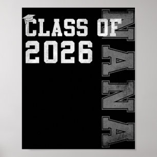 Proud Nana Of A 2026 Graduate Grad Senior Graduati Poster