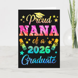 Proud Nana Of A Cl Of 2026 Graduate Senior 26 Tie Card