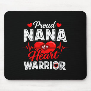 Proud Nana Of A Heart Warrior Disease Awareness Su Mouse Mat