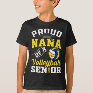 Proud Nana Of A Volleyll Senior 2025 Graduation T-Shirt