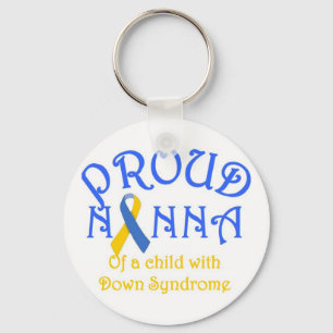 Proud Nanna of a Down Syndrome Child Key Ring