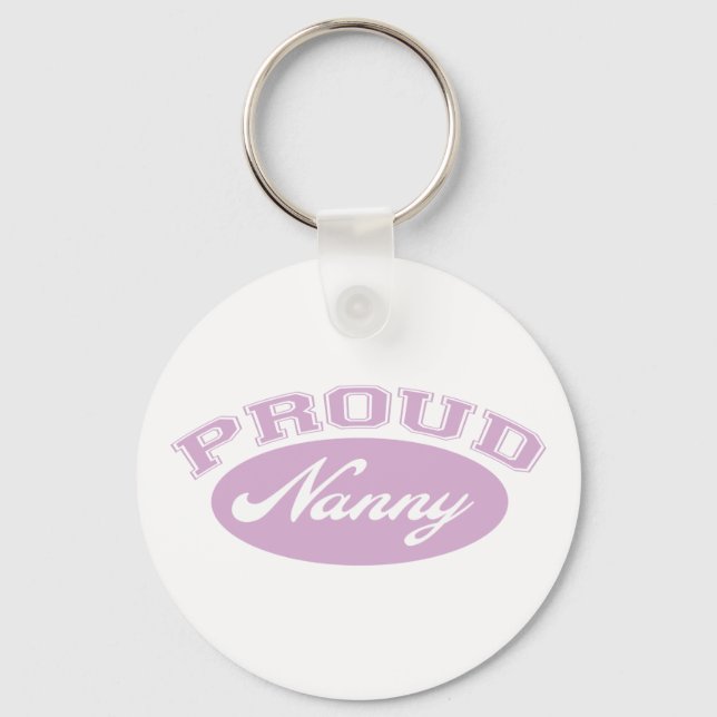 Proud Nanny Key Ring (Front)