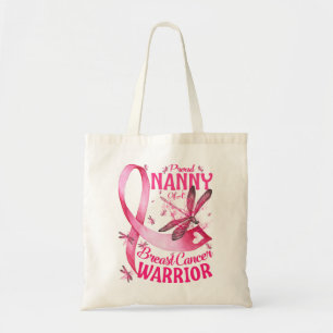 Proud Nanny Of A Breast Cancer Warrior Awareness Tote Bag