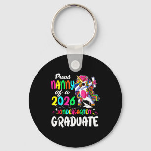 Proud nanny of a class of 2026 pre-k graduate key ring
