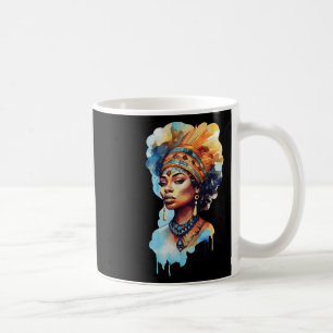 Proud Native Afro American Woman Spiritual Melanin Coffee Mug