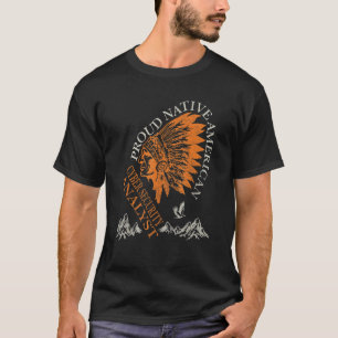 Proud Native American Cyber Security Analyst Job T-Shirt