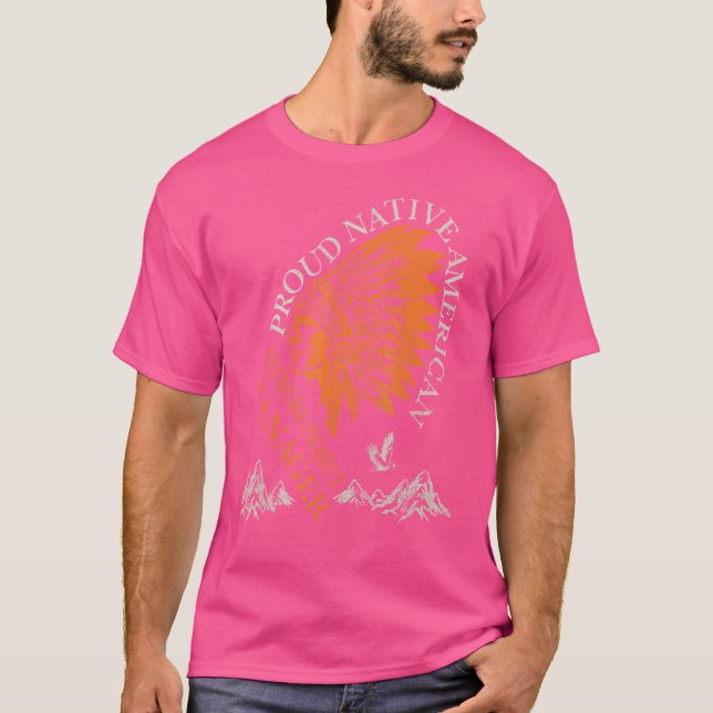 Proud Native American Job Network Project Manager T-Shirt (Front)