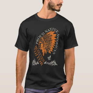 Proud Native American Job Production Editor T-Shirt