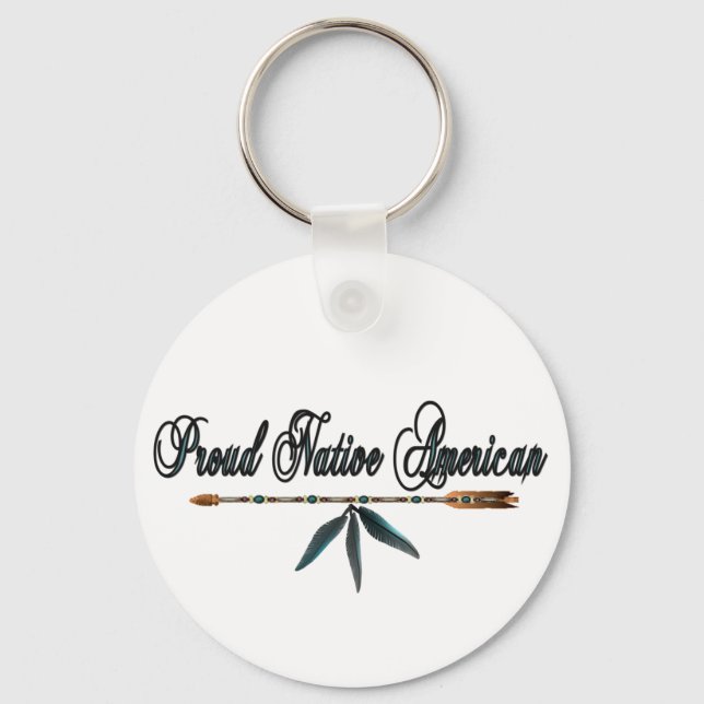 proud native american key ring (Front)