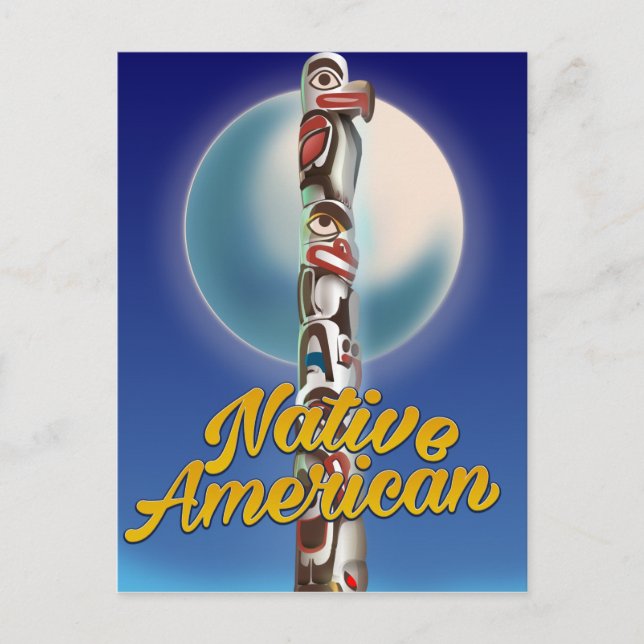 Proud Native American Postcard (Front)