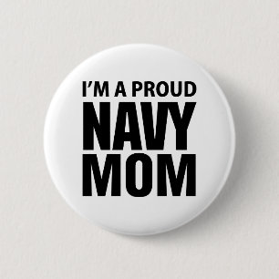 Proud Navy Mum button