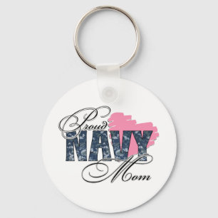 Proud Navy Mum Key Ring