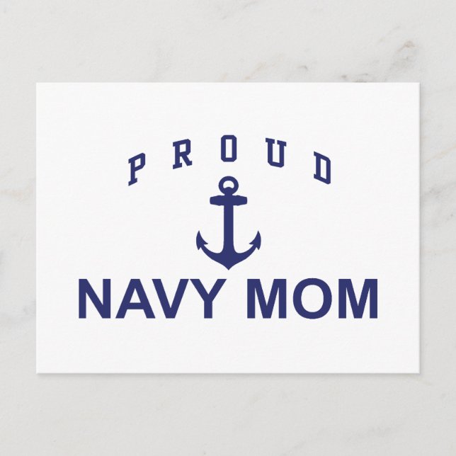 Proud Navy Mum Postcard (Front)