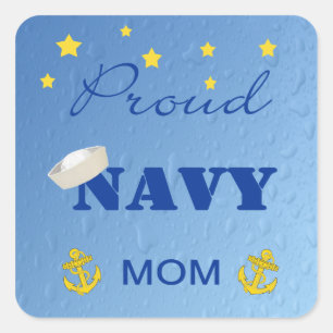 Proud Navy Mum Stickers