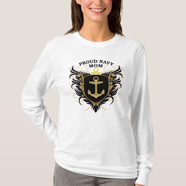 Proud Navy Mum T-Shirt (Front)