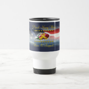Proud Navy Wife Travel Mug