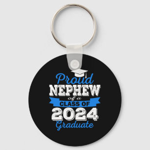 Proud Nephew Of 2024 Graduate Awesome Family Colle Key Ring