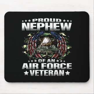 Proud Nephew Of An Air Force Veteran Military Vets Mouse Mat