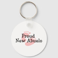 Proud New Abuelo Baby Girl Footprints