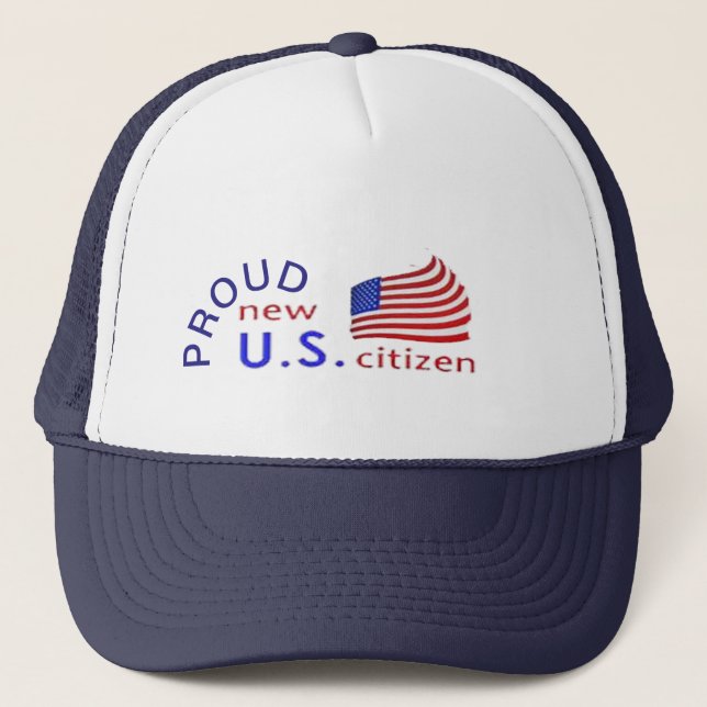 proud new american us citizen pride hat patriotic (Front)