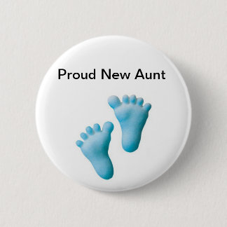 Proud New Aunt 6 Cm Round Badge